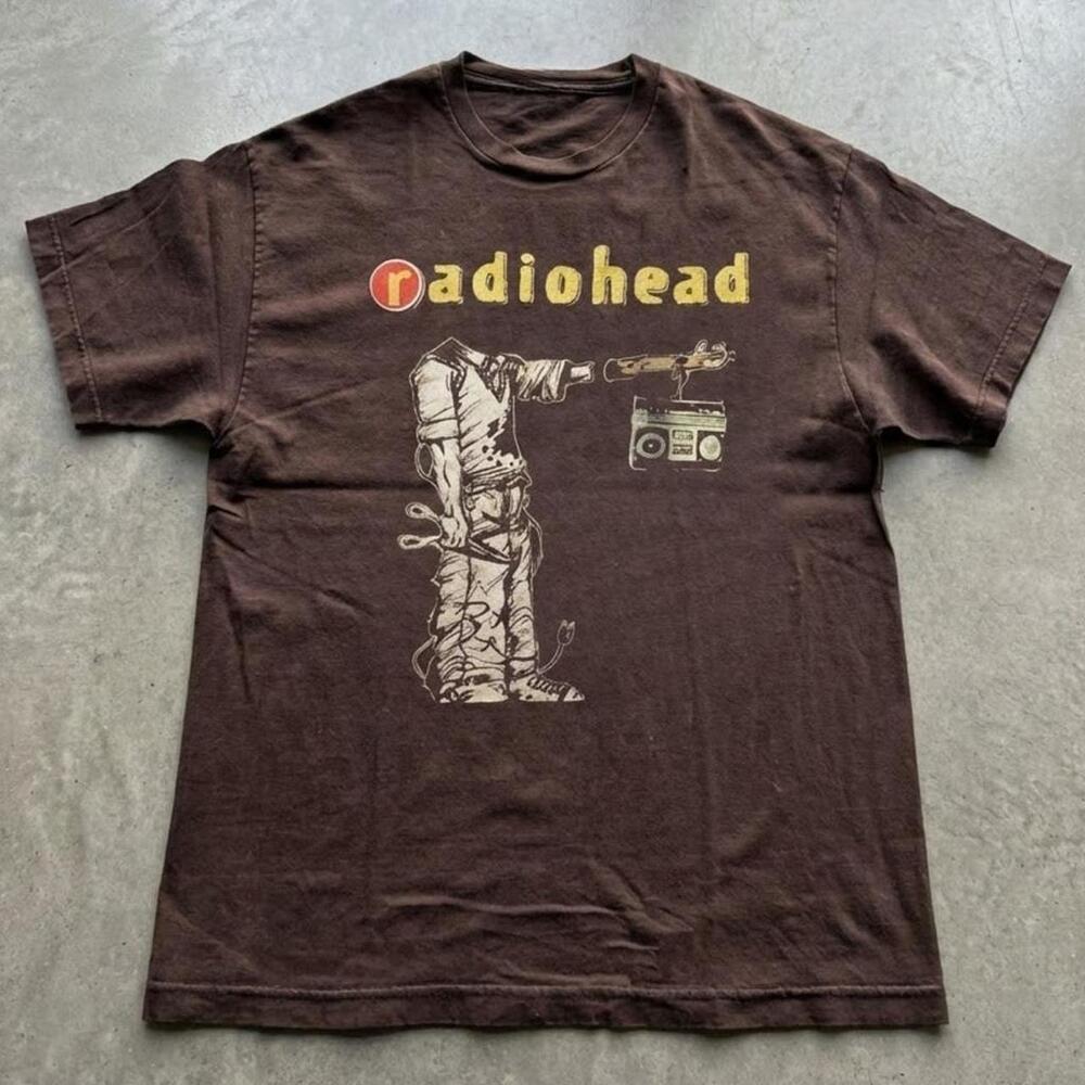 Radiohead T Shirt Boombox Graphic Band Tee